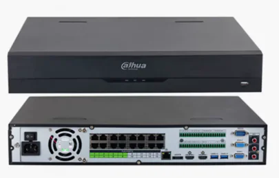 NVR 4CH H.265 Decodificacion, 320MBPS 4 Sata 2 HDMI, 16 PoE Max 150W