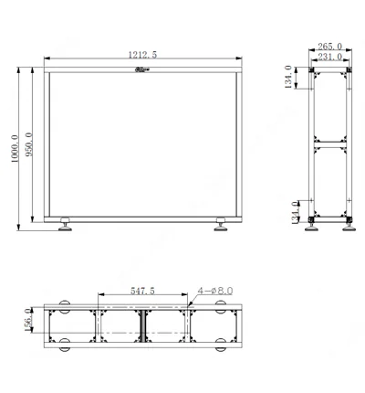 Pedestal Para Pantalla De 55 - Imagen 2